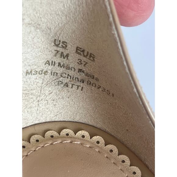 Sam Edelman Patti Ankle Strap Heeled Sandals Nude 7M - Picture 9 of 11